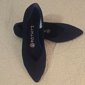 Rothy's Deep Blue Pointed Flats